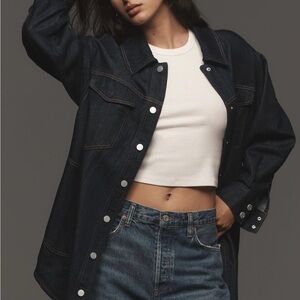 Pilcro Relaxed Denim Shacket